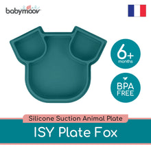 Load image into Gallery viewer, Babymoov Eats' ISY Silicone Suction Animal Plate - FOX/DOG