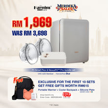 Load image into Gallery viewer, HAENIM F5 UV-C LED Sterilizer BUNDLE NexusFit™ Pro Handsfree Duo Breast Pump