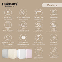 Load image into Gallery viewer, HAENIM F5 SMART FLEX UV-C LED ELECTRIC STERILIZER(PINK)