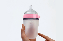 Load image into Gallery viewer, Comotomo Natural Feel Anti-Bacterial Heat Resistance Silicon Baby Bottle 150ml (Pink)