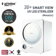 Load image into Gallery viewer, HAENIM 3G+ SMART VIEW UVC-LED ELECTRIC STERILIZER - WHITE METAL