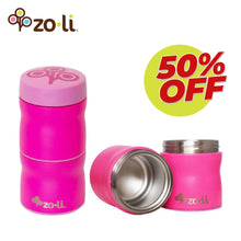 Load image into Gallery viewer, ZoLi POW THIS & THAT Pink Modular Vacuum Insulated Stackable Food Containers