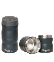 Load image into Gallery viewer, ZoLi POW THIS & THAT Grey Modular Vacuum Insulated Stackable Food Containers