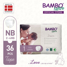 Load image into Gallery viewer, [BUNDLE] Bambo Nature Dream New Born (NB) - Size 1, 108pcs
