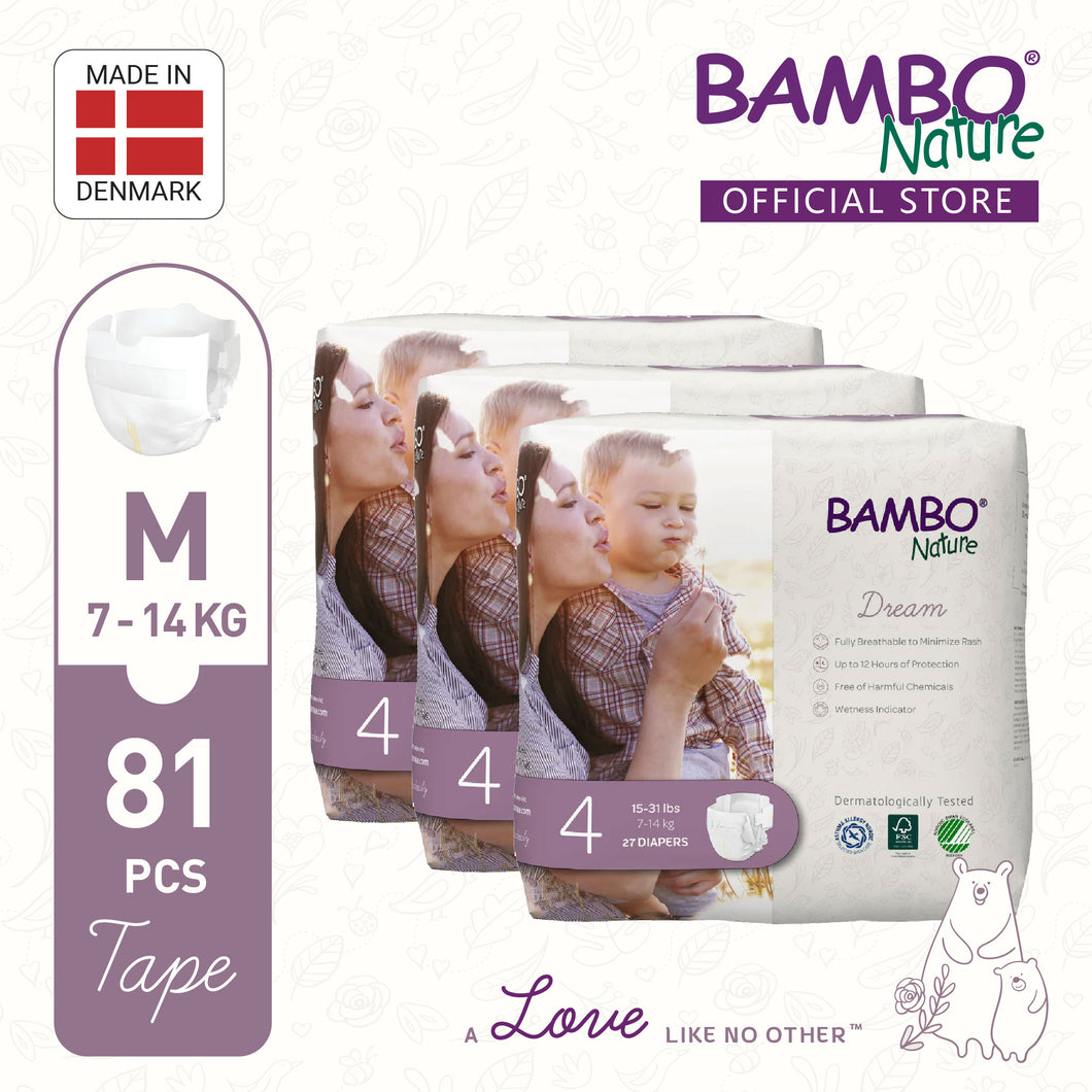 [BUNDLE] Bambo Nature Dream Maxi (M) - Size 4, 81pcs