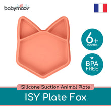 Load image into Gallery viewer, Babymoov Eats&#39; ISY Silicone Suction Animal Plate - FOX/DOG

