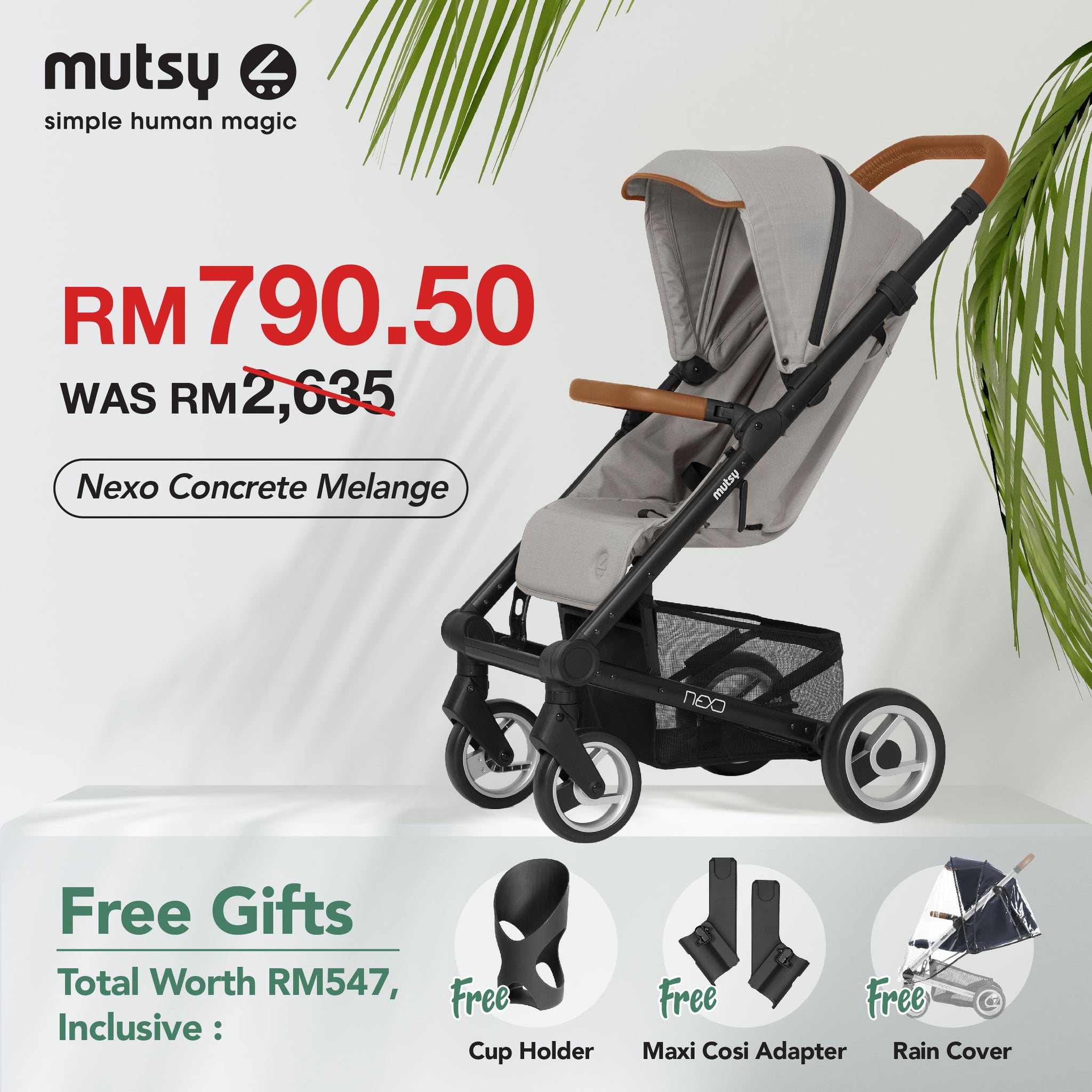 70 OFF MUTSY NEXO BUGGY STROLLER