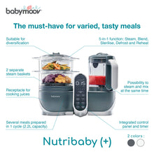 Load image into Gallery viewer, Babymoov Nutribaby (+) Baby Food Processor - Opal Green
