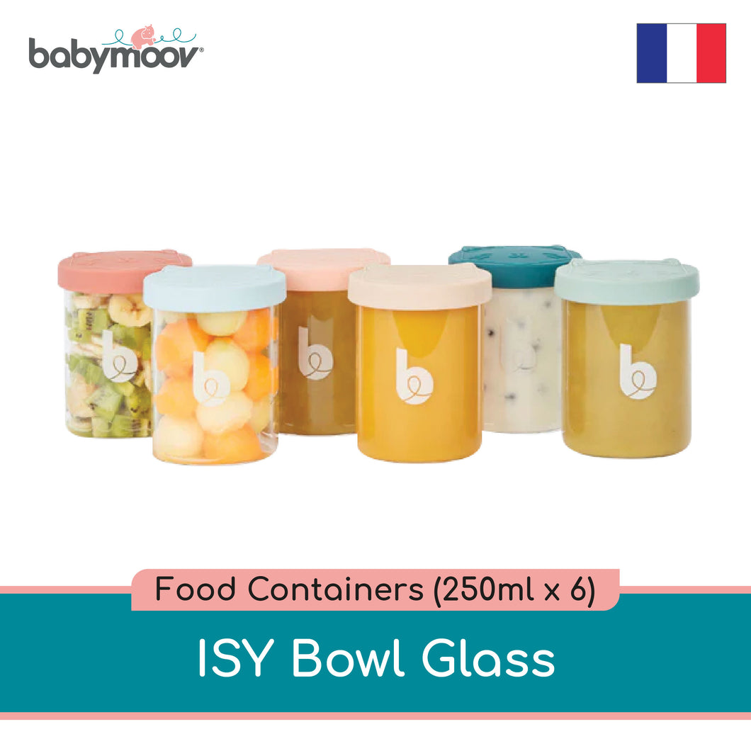 ISY' BOWLS GLASS FOOD CONTAINERS (250ML X6)