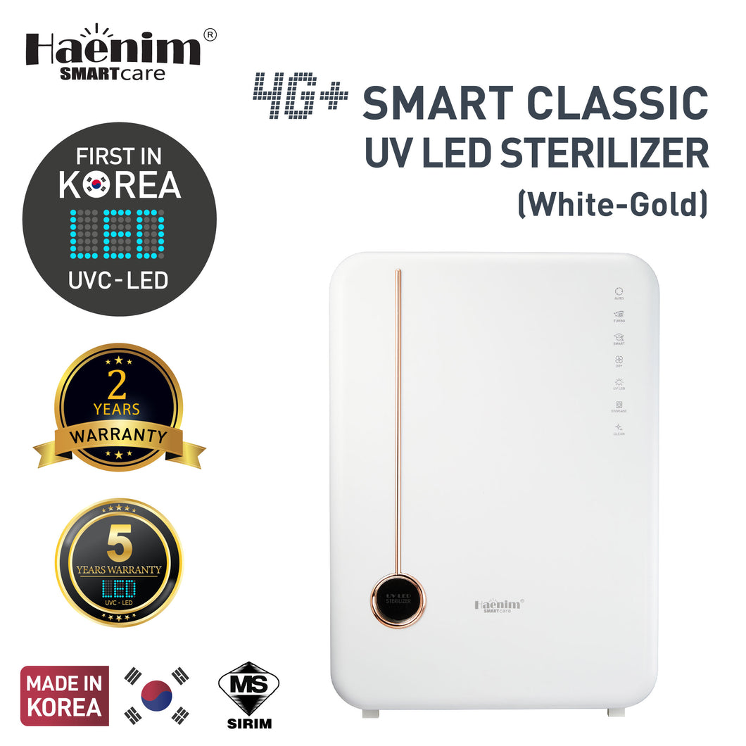 4G+ SMART CLASSIC HAENIM UVC-LED ELECTRIC STERILIZER - WHITE GOLD