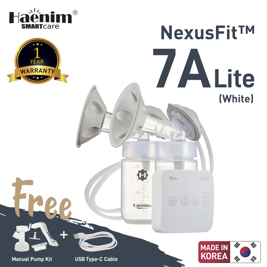 Haenim NexusFit™ 7A-LITE Ultraportable Electric Breast Pump - White