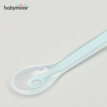 Load image into Gallery viewer, Babymoov 1st Age Silicone Baby Spoon - Azur/Blue
