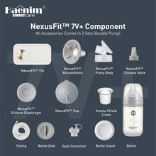 Load image into Gallery viewer, Haenim NexusFit™ 7V+ Portable Electric Breast Pump - White Gold
