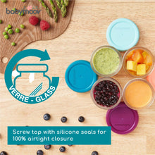 Load image into Gallery viewer, Babymoov Babybols Glass Food Container 220ml (Set of 4)
