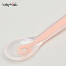 Load image into Gallery viewer, Babymoov 1st Age Silicone Baby Spoon - Peach
