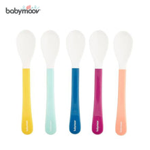 Load image into Gallery viewer, Babymoov 2nd Age Baby Spoon -  Set of 5 (Multi Color)
