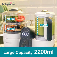 Load image into Gallery viewer, Babymoov Nutribaby (+) Baby Food Processor - Industrial Grey
