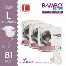 Load image into Gallery viewer, [BUNDLE] Bambo Nature Dream Junior (L) - Size 5, 81pcs
