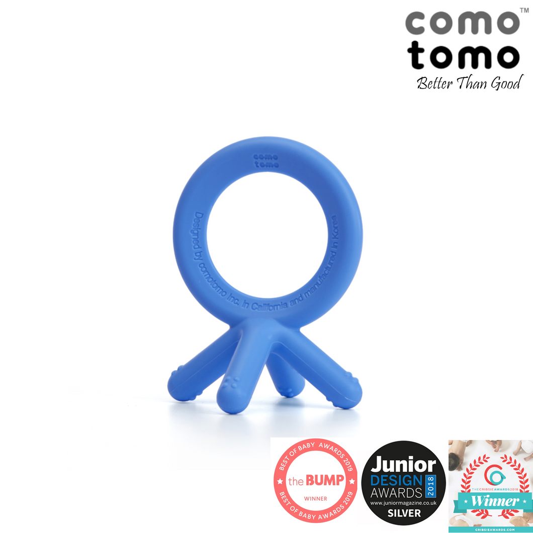 Comotomo Silicone Baby Teethers (Blue)