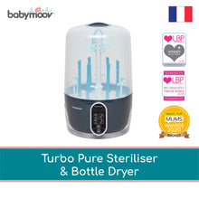 Load image into Gallery viewer, Babymoov Turbo Pure Steriliser and Bottle Dryer with HEPA Technology
